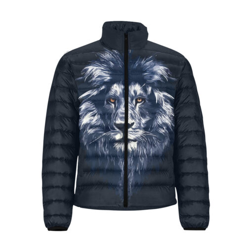 Lion Head Art Men's Padded Jacket