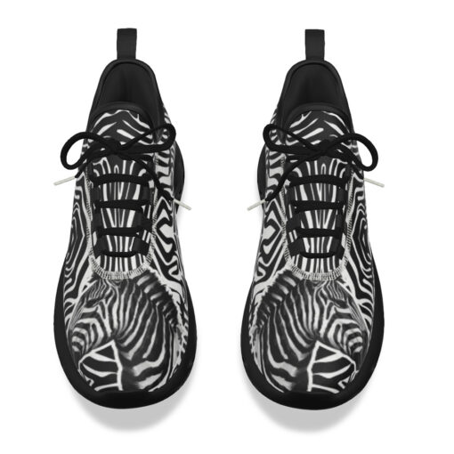 Zebra Splash Watercolor Sports Shoes - Image 4