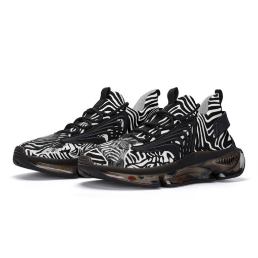 Zebra Splash Watercolor Air Sneakers - Image 2