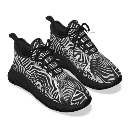 Zebra Splash Watercolor Sports Shoes - Image 5