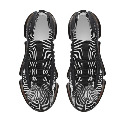 Zebra Splash Watercolor Air Sneakers - Image 3