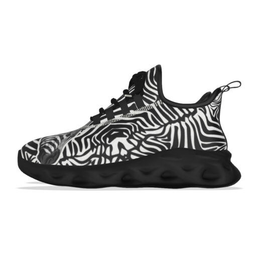 Zebra Splash Watercolor Sports Shoes - Image 7