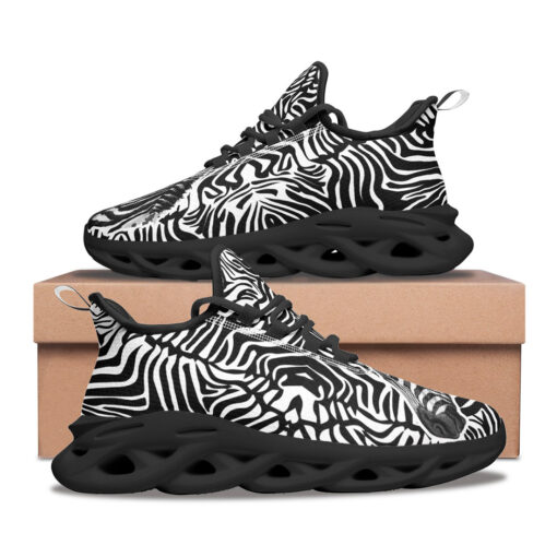 Zebra Splash Watercolor Sports Shoes - Image 2