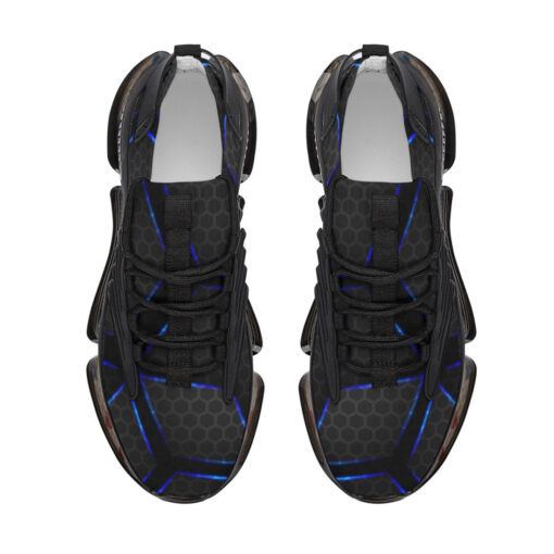 Glossy Metal Hexagons Tech Air Sneakers - Image 3