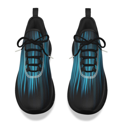 Abstract Blue Lines Sports Shoes - Image 4