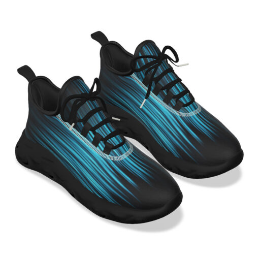 Abstract Blue Lines Sports Shoes - Image 5