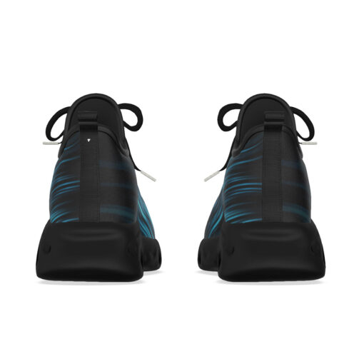 Abstract Blue Lines Sports Shoes - Image 8