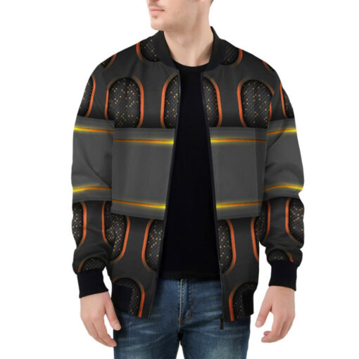 Abstract 3D Luxury Hi-Tech Bomber Jacket