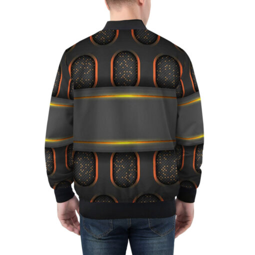 Abstract 3D Luxury Hi-Tech Bomber Jacket - Image 2