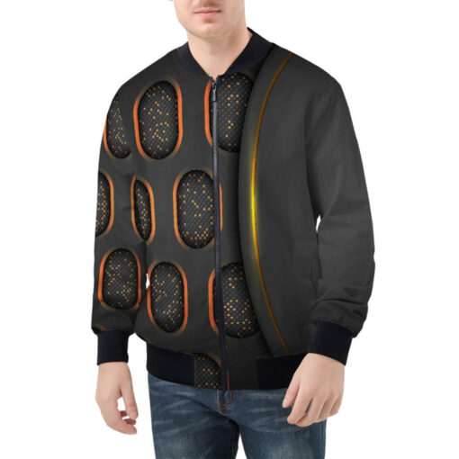 Abstract 3D Luxury Hi-Tech Bomber Jacket - Image 3