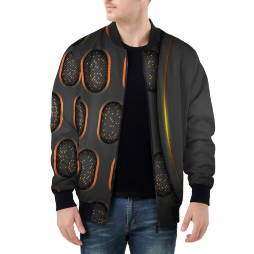 Abstract 3D Luxury Hi-Tech Bomber Jacket