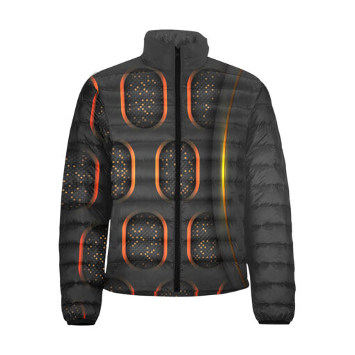 Abstract 3D Luxury Hi-Tech Men's Padded Jacket