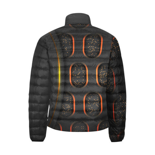 Abstract 3D Luxury Hi-Tech Men's Padded Jacket - Image 2