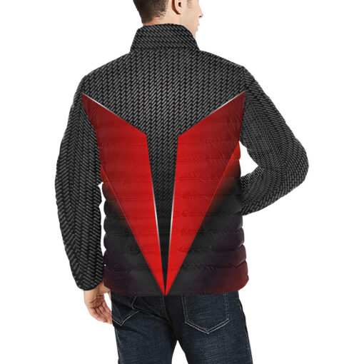 Modern Metallic Hi-Tech Men's Padded Jacket - Image 4