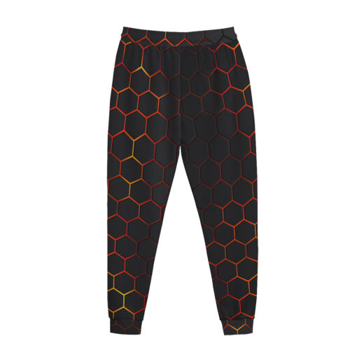 Futuristic Neon Hexagon Men's Tracksuit - Image 3