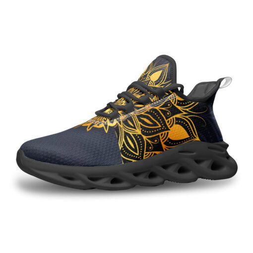 Luxury Golden Mandala Sports Shoes