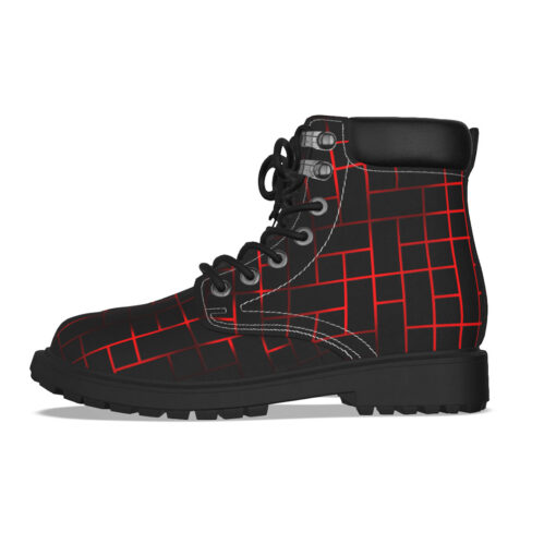 Hi-Tech Red Illuminate Squares Classic Boots - Image 5