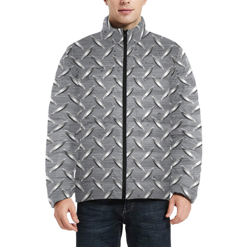 Metal Plate Men's Padded Jacket - Image 3