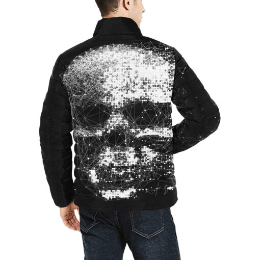 Skull Polygons Men's Padded Jacket - Image 4