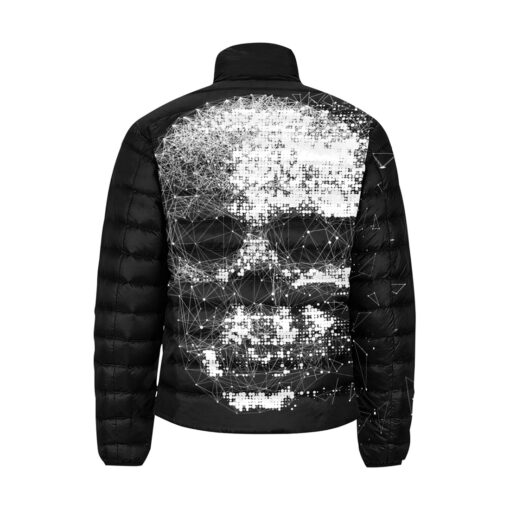 Skull Polygons Men's Padded Jacket - Image 2