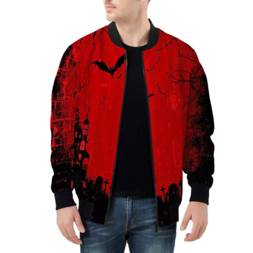 Grunge Halloween Bomber Jacket