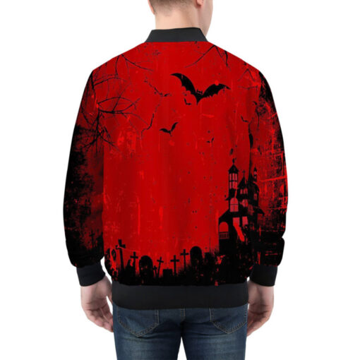 Grunge Halloween Bomber Jacket - Image 2