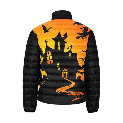 Creepy Halloween Men's Padded Jacket - Image 2