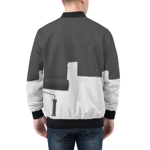 Creative Paint Roller Bomber Jacket - Image 2