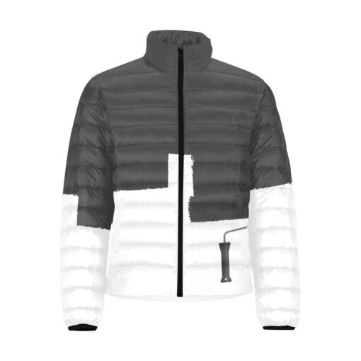 Creative Paint Roller Men's Padded Jacket