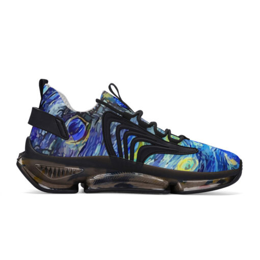 Starry Night Impressionism Peacock Air Sneakers - Image 6