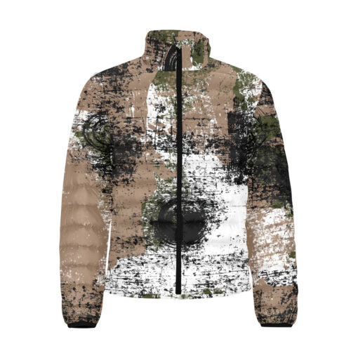 Grunge Camouflage Men's Padded Jacket