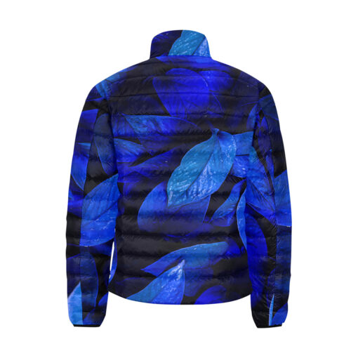 Bright Tropical Leaves Men's Padded Jacket - Image 2