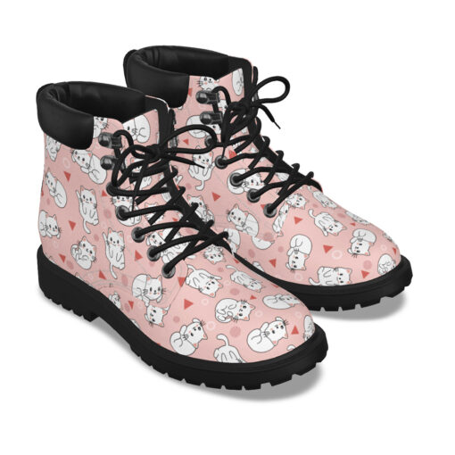 Light Pink Cute Cats Classic Boots - Image 3