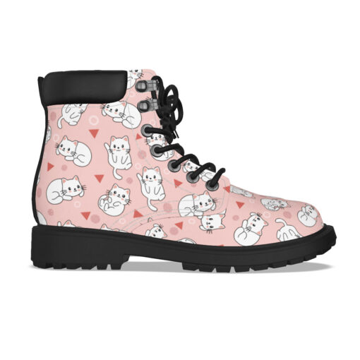 Light Pink Cute Cats Classic Boots - Image 4