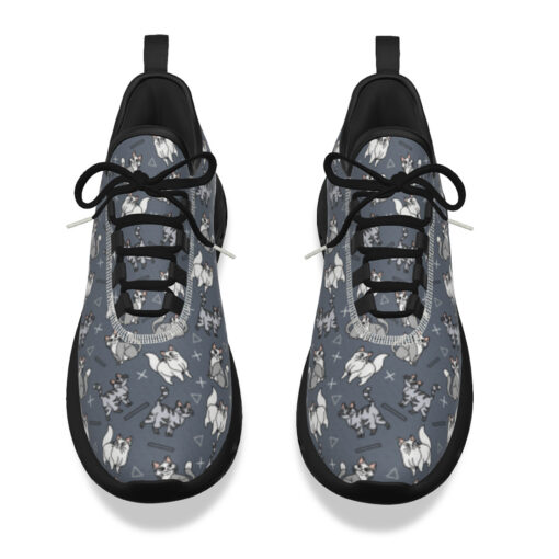 Cute Gray and White Cats Sports Shoes - Image 4