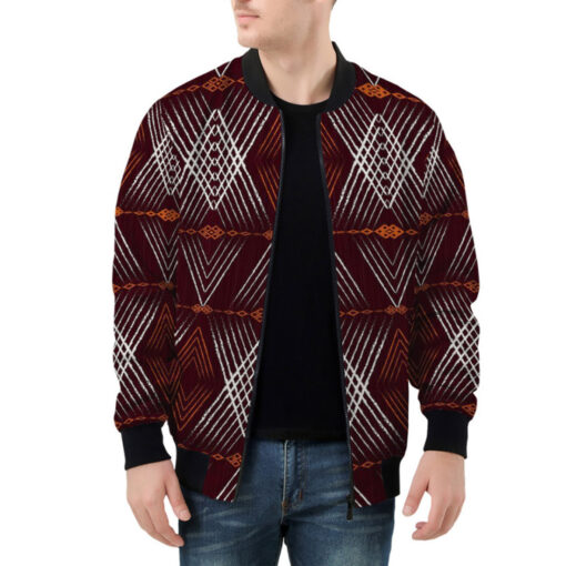 Ethnic Traditional Shape Bomber Jacket