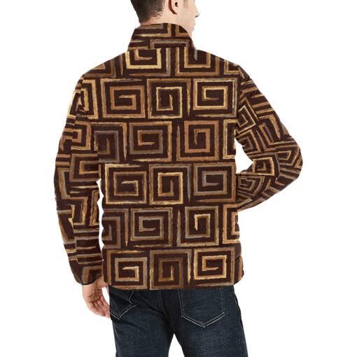 Aztec Ornament Men's Padded Jacket - Image 4