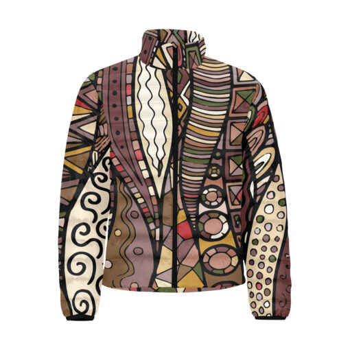 Fabric Abstract Doodles Men's Padded Jacket