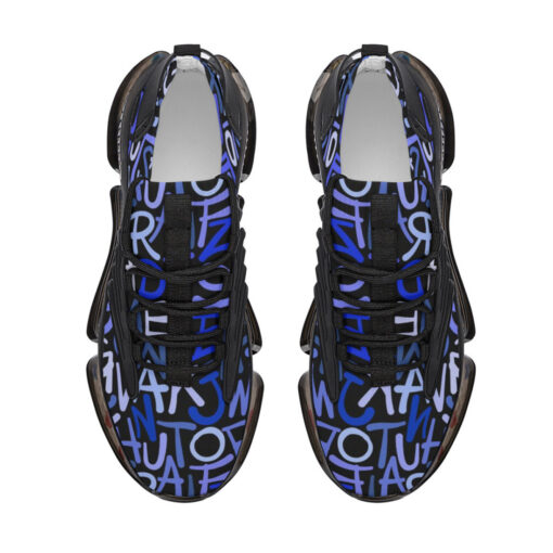 Hand Drawn Blue Letters Air Sneakers - Image 3