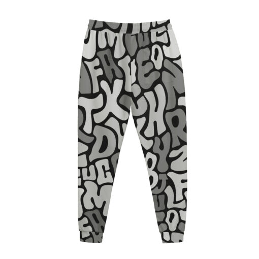 Gray Letters Men's Tracksuit - Image 3