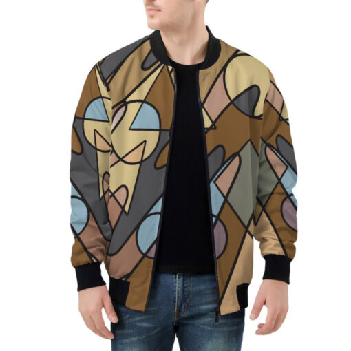 Triangles and Circles Art Bomber Jacket