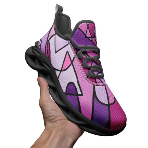 Retro Doodles Abstract Art Sports Shoes - Image 3