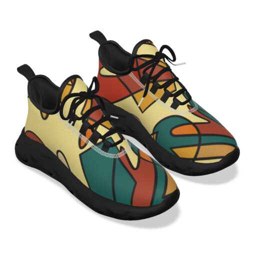 Triangle Circles Retro Doodles Sports Shoes - Image 5