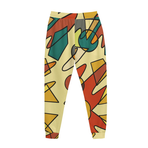 Triangle Circles Retro Doodles Men's Tracksuit - Image 3