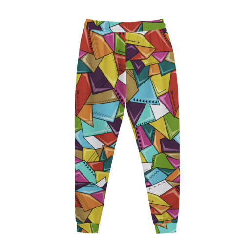 Colorful Mosaic Geometric Men's Tracksuit - Image 3