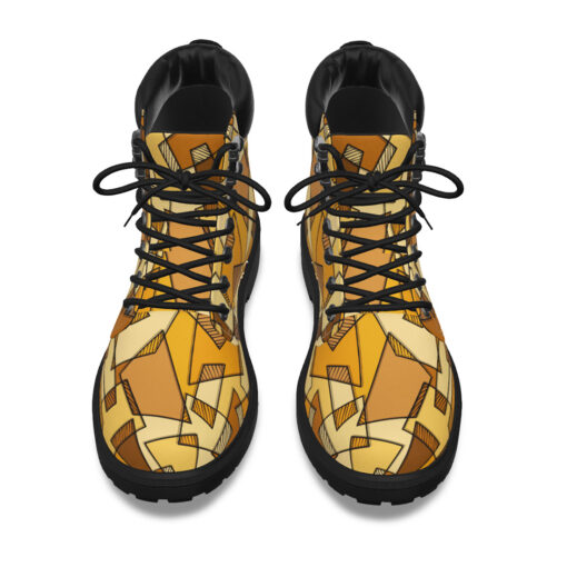 Mosaic Geometric Yellow Classic Boots - Image 2