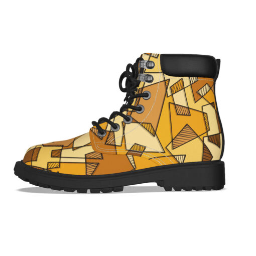 Mosaic Geometric Yellow Classic Boots - Image 6