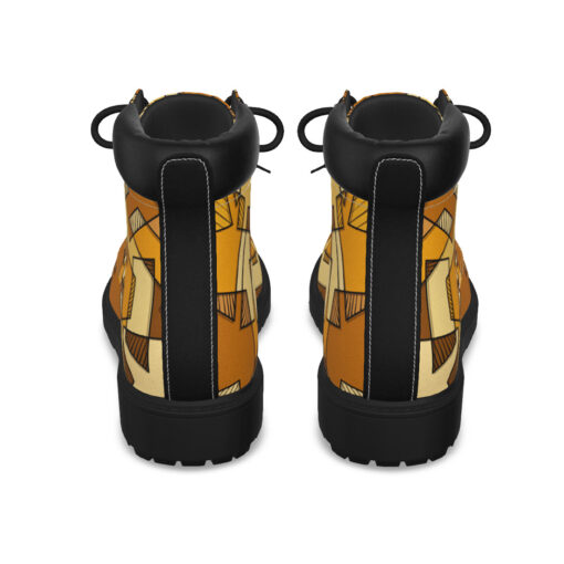 Mosaic Geometric Yellow Classic Boots - Image 7