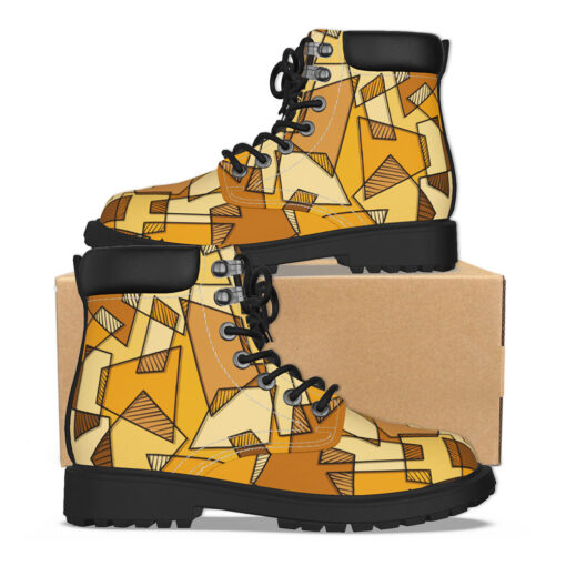 Mosaic Geometric Yellow Classic Boots