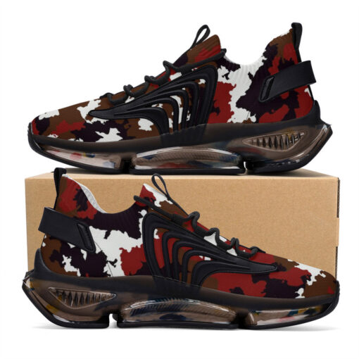 Red Brown Camouflage Air Sneakers